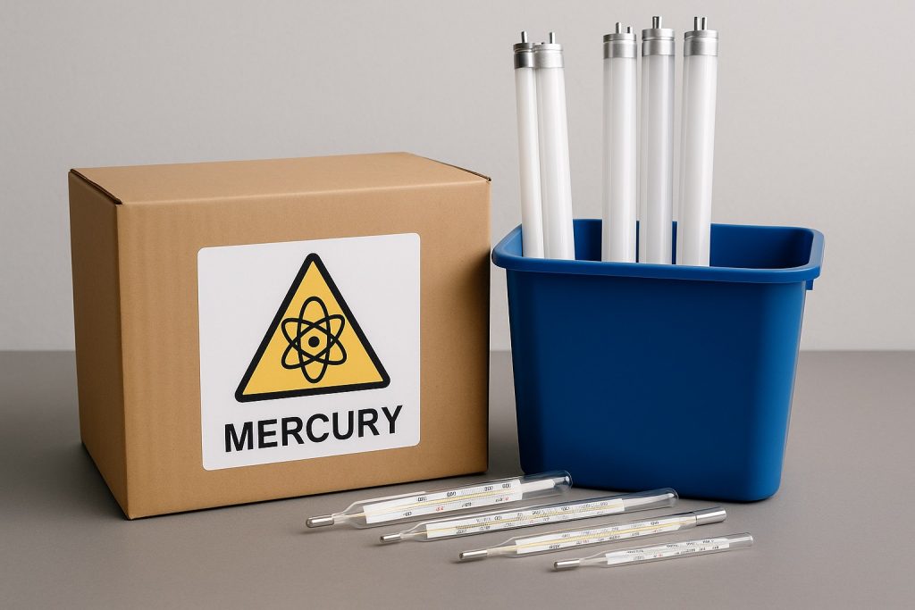 как утилизировать ртутные лампы и термометры