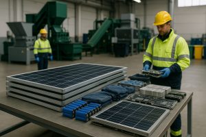 Переработка редких отходов: солнечные панели и литий-ионные аккумуляторы